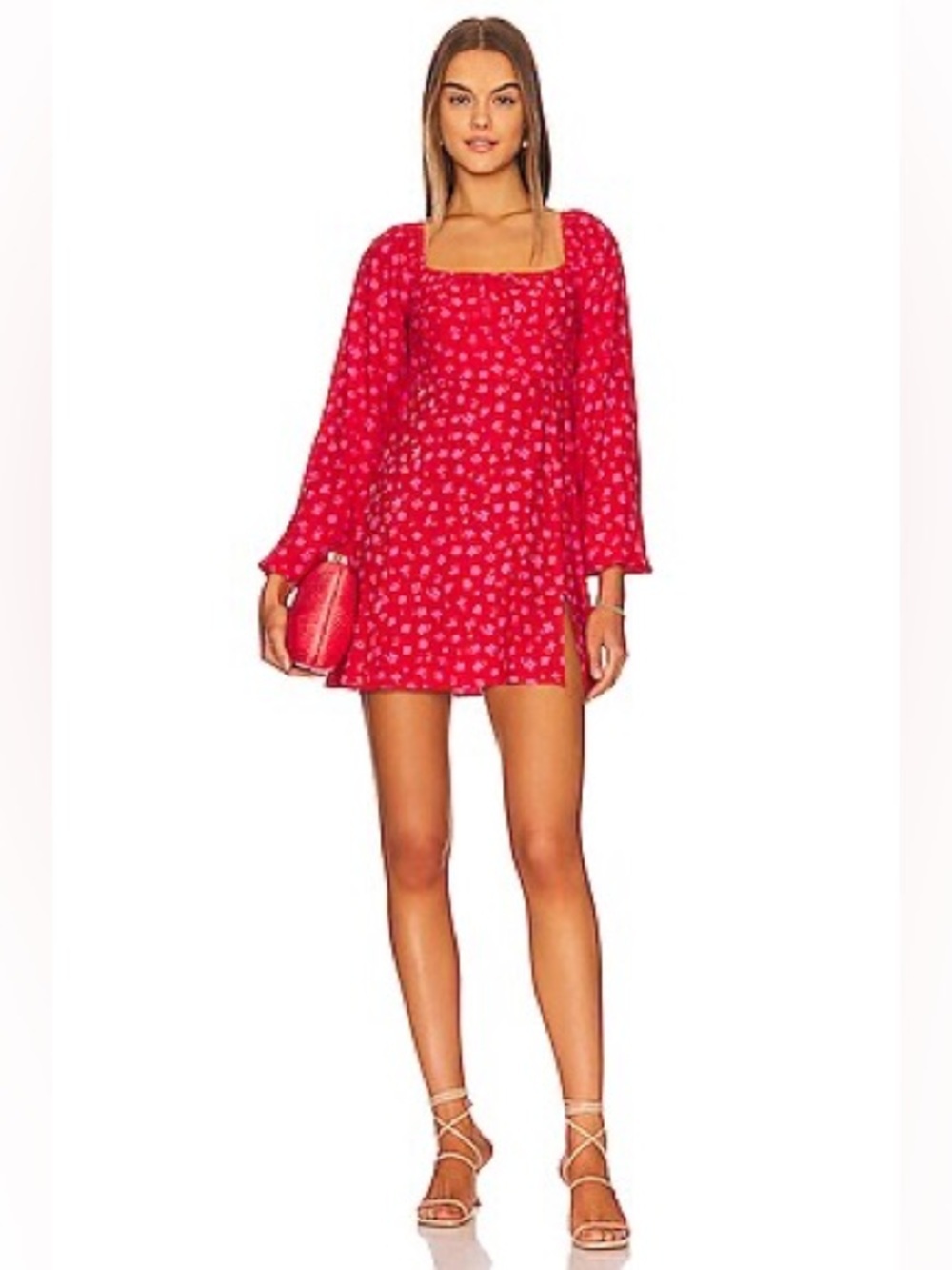FAITHFULL THE BRAND Ballari Mini Dress in Sunset Floral Print (127)
